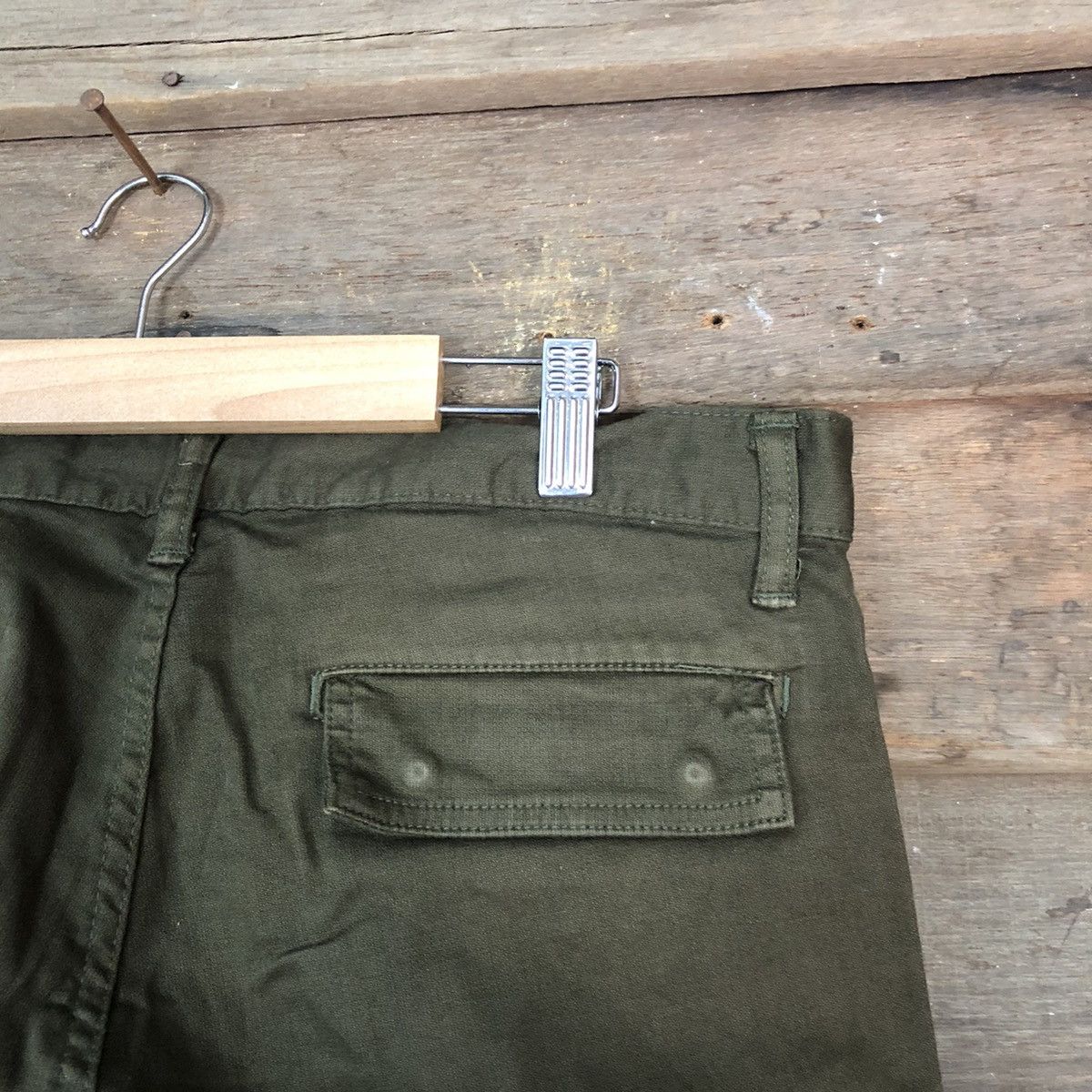 Japanese Brand DLL Japanese Brand Green Cargo Multipocket Pants #1524 Size US 33 - 13 Thumbnail
