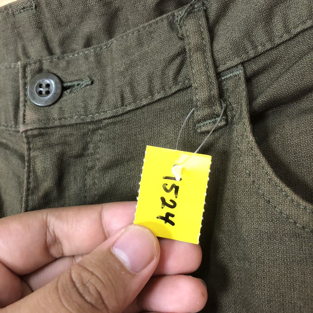 Japanese Brand DLL Japanese Brand Green Cargo Multipocket Pants #1524 Size US 33 - 8 Thumbnail