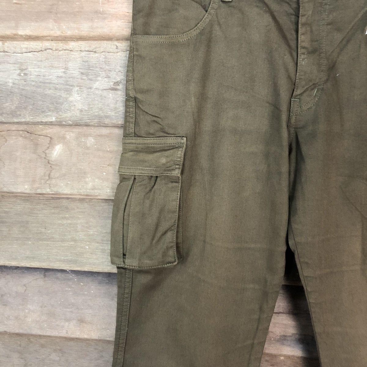 Japanese Brand DLL Japanese Brand Green Cargo Multipocket Pants #1524 Size US 33 - 4 Thumbnail
