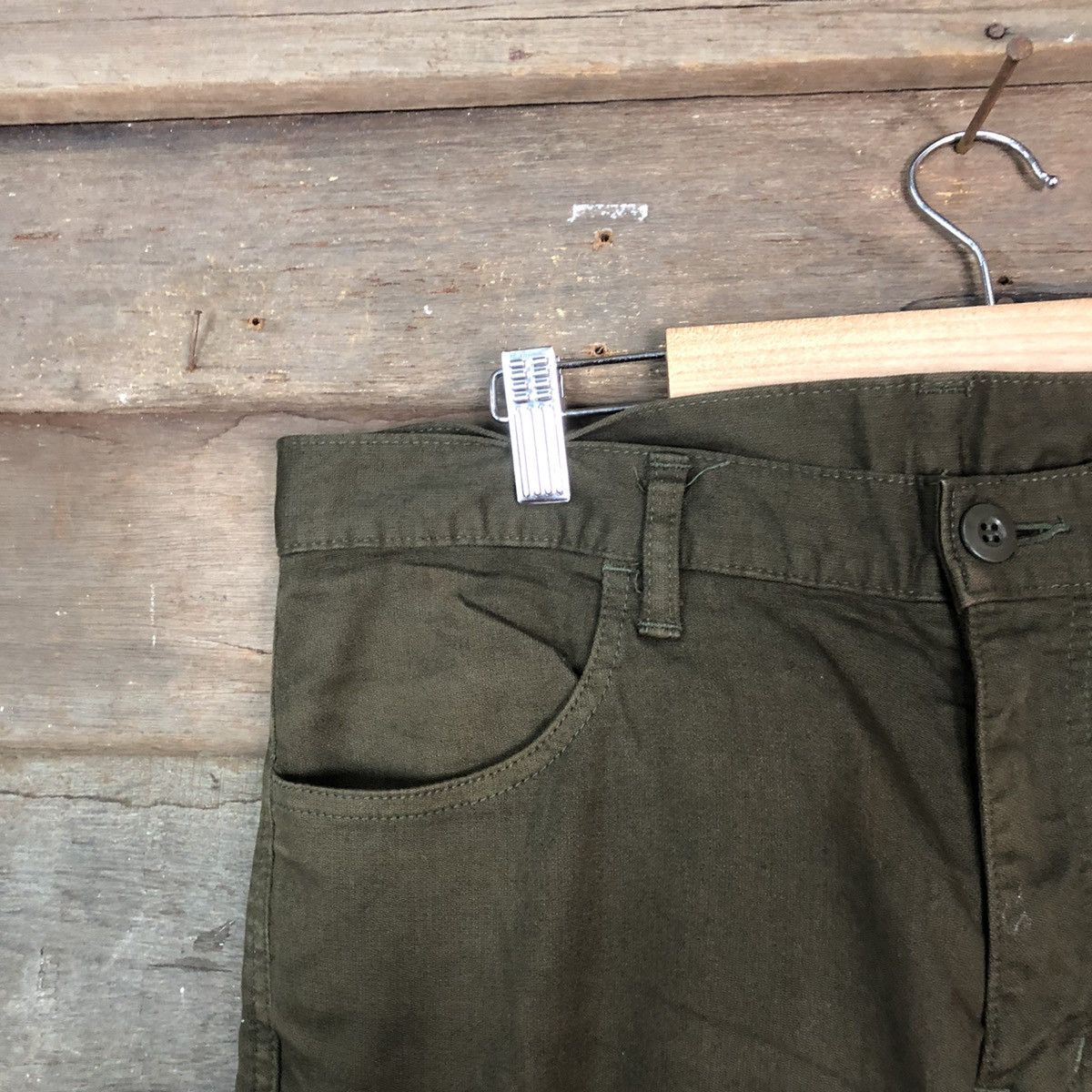 Japanese Brand DLL Japanese Brand Green Cargo Multipocket Pants #1524 Size US 33 - 6 Thumbnail