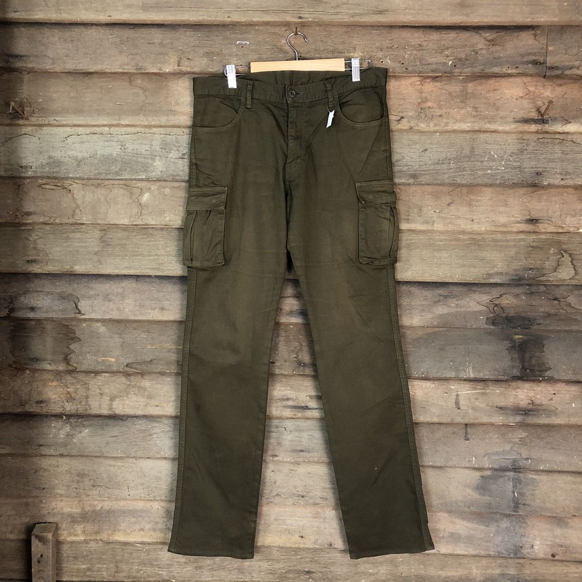 Japanese Brand DLL Japanese Brand Green Cargo Multipocket Pants #1524 Size US 33 - 1 Thumbnail