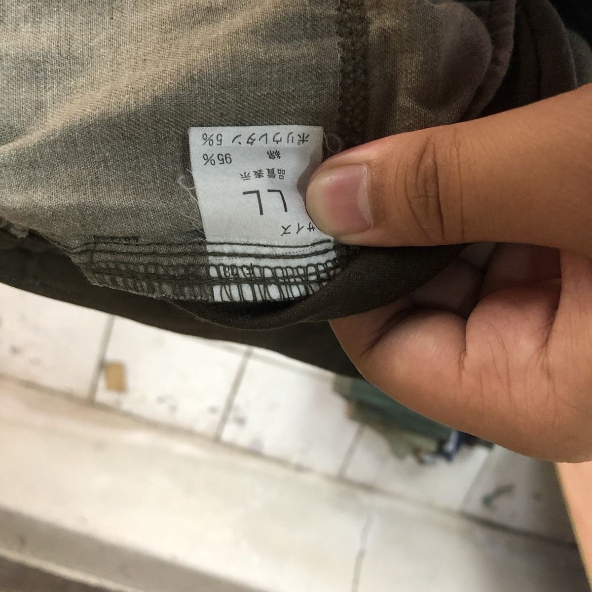 Japanese Brand DLL Japanese Brand Green Cargo Multipocket Pants #1524 Size US 33 - 14 Thumbnail