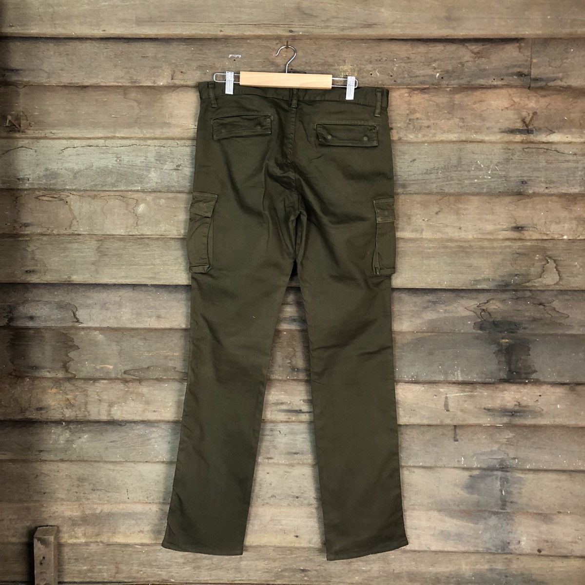 Japanese Brand DLL Japanese Brand Green Cargo Multipocket Pants #1524 Size US 33 - 9 Thumbnail