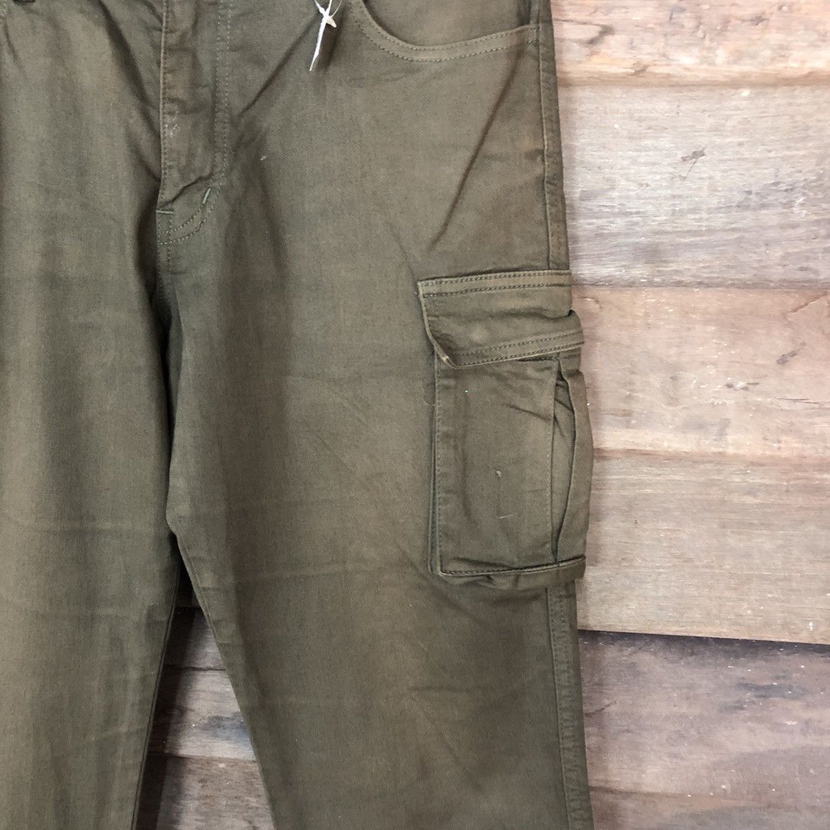 Japanese Brand DLL Japanese Brand Green Cargo Multipocket Pants #1524 Size US 33 - 5 Thumbnail