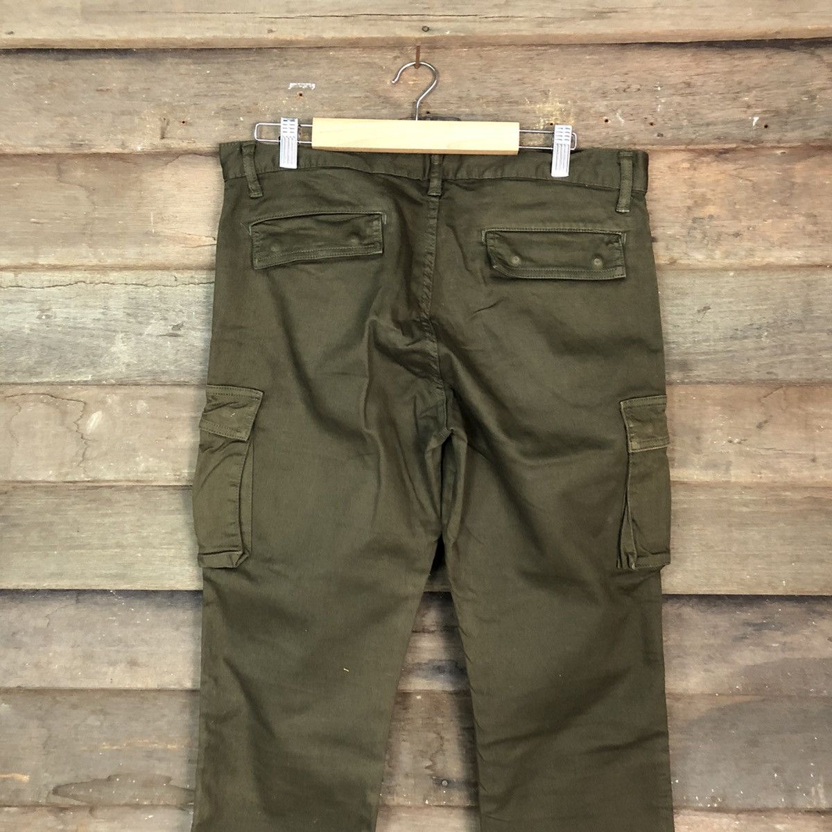 Japanese Brand DLL Japanese Brand Green Cargo Multipocket Pants #1524 Size US 33 - 10 Thumbnail
