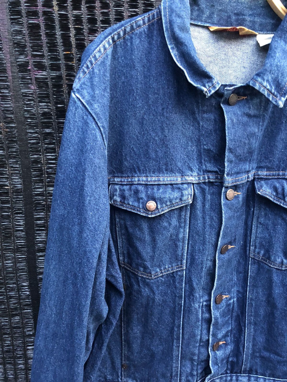 Other Vintage RUSTLER denim jacket/ trucker made in USA Size US XL / EU 56 / 4 - 5 Thumbnail