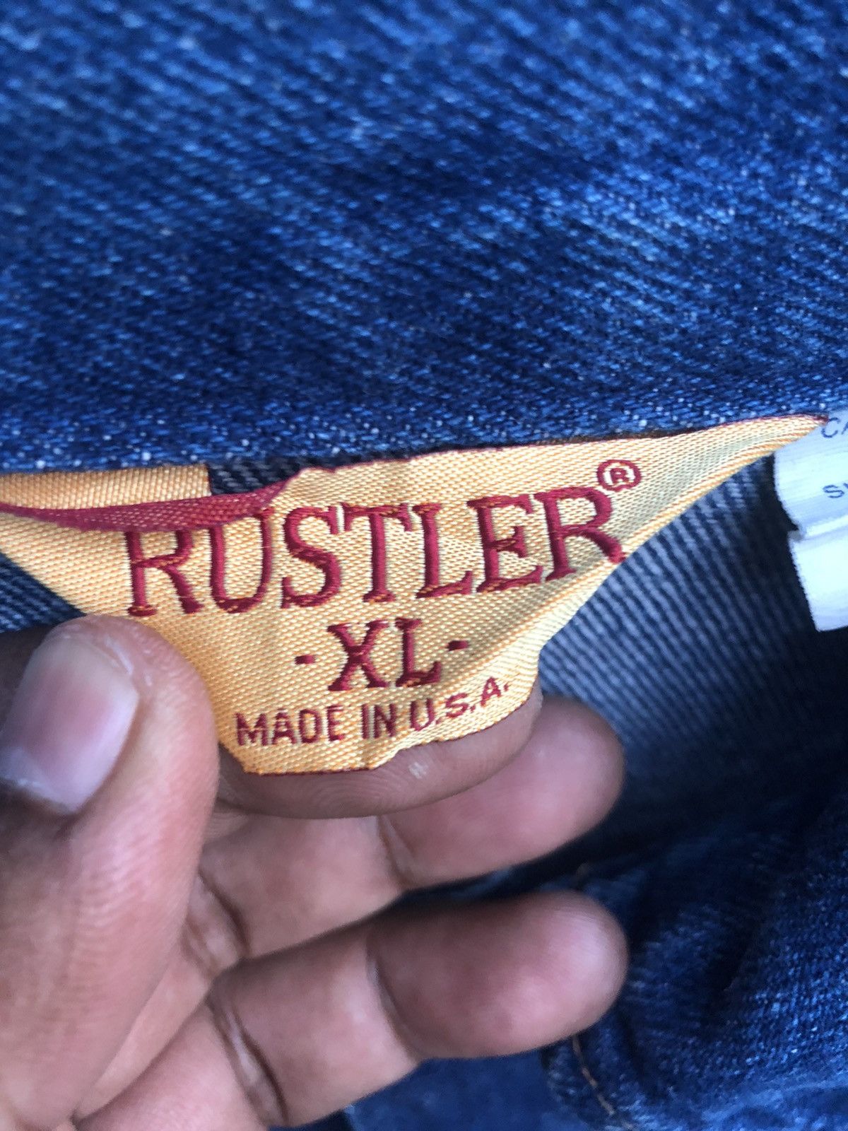 Other Vintage RUSTLER denim jacket/ trucker made in USA Size US XL / EU 56 / 4 - 3 Thumbnail