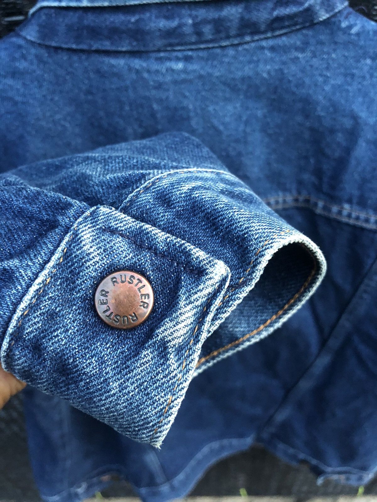 Other Vintage RUSTLER denim jacket/ trucker made in USA Size US XL / EU 56 / 4 - 10 Thumbnail