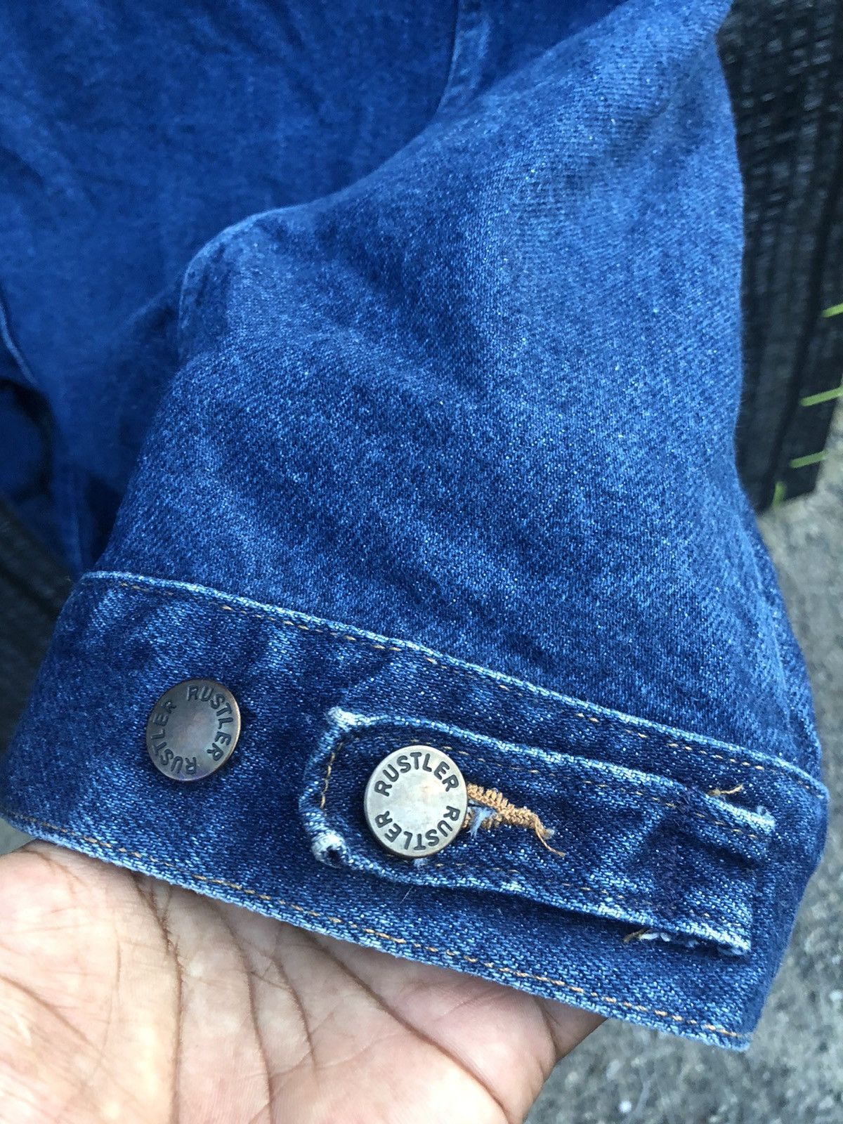 Other Vintage RUSTLER denim jacket/ trucker made in USA Size US XL / EU 56 / 4 - 12 Thumbnail