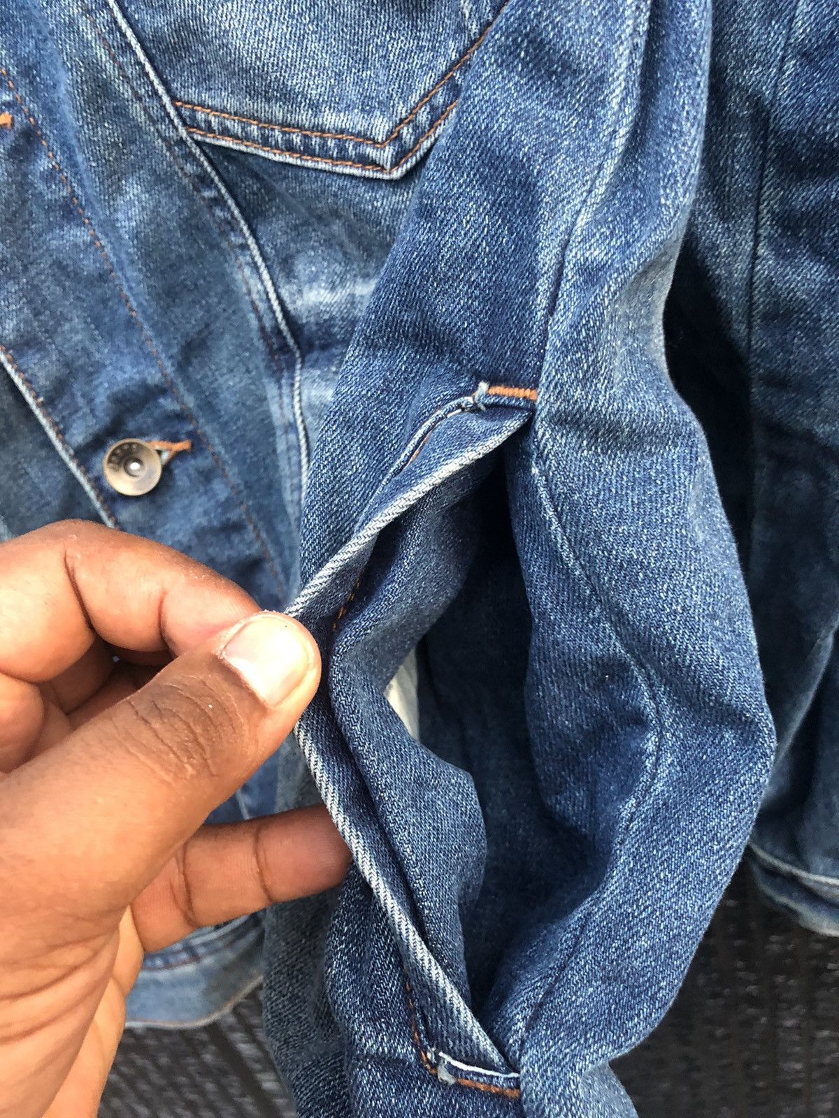 Japanese Brand Unbrand Denim jacket great pattern Size US M / EU 48-50 / 2 - 9 Thumbnail