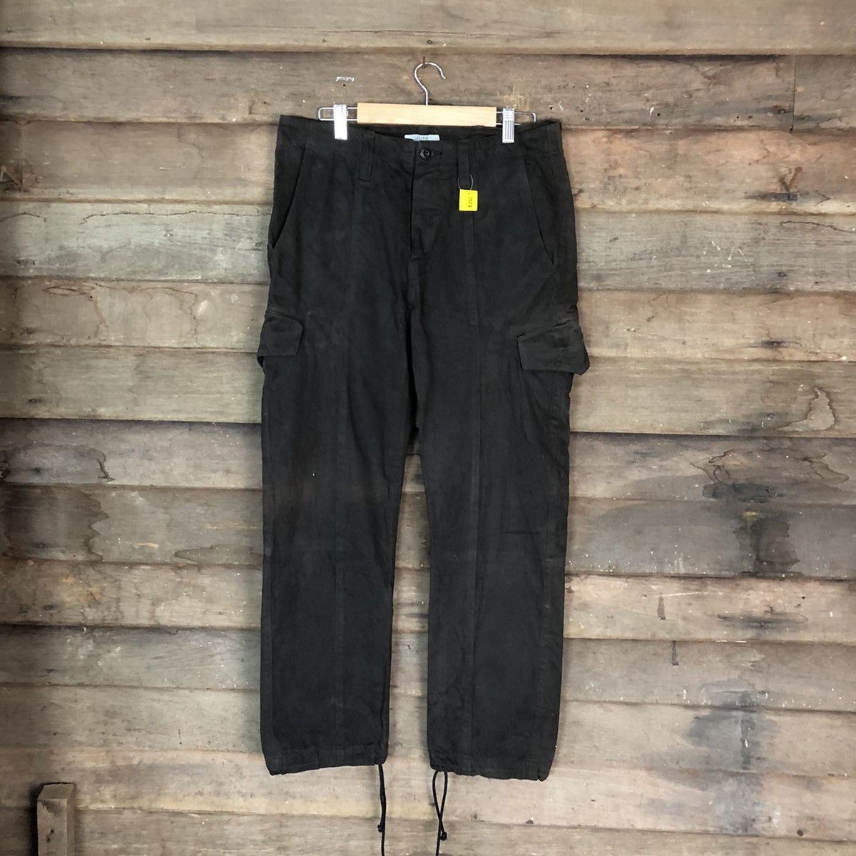 Japanese Brand DL Quadro Phenia Black Cargo Multipocket Pants #1517 Size US 32 / EU 48 - 1 Thumbnail