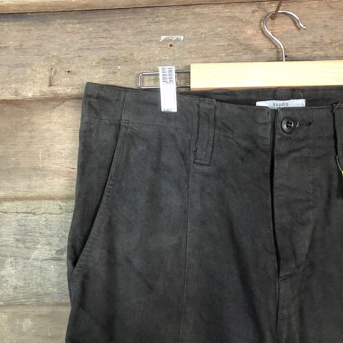 Japanese Brand DL Quadro Phenia Black Cargo Multipocket Pants #1517 Size US 32 / EU 48 - 6 Thumbnail