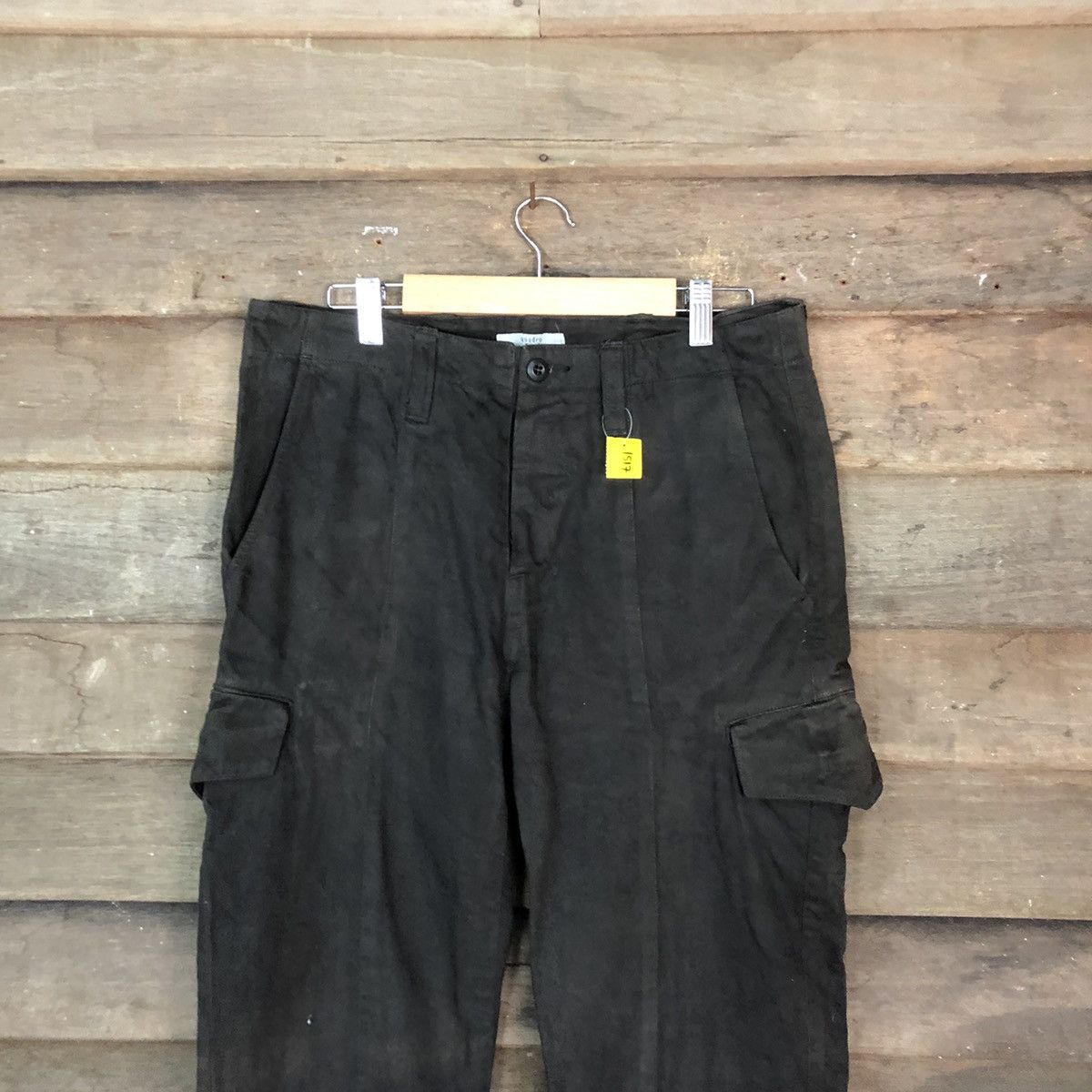 Japanese Brand DL Quadro Phenia Black Cargo Multipocket Pants #1517 Size US 32 / EU 48 - 2 Thumbnail