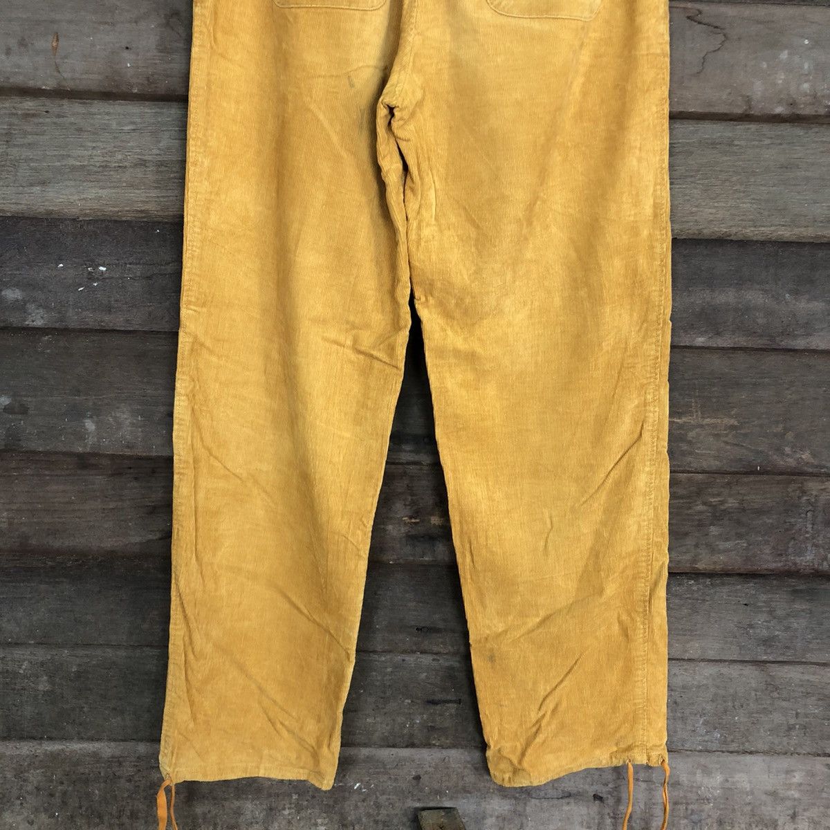 Japanese Brand Entraw Paint Yellow Conduroi Denim Pants #5436 Size US 32 / EU 48 - 8 Thumbnail