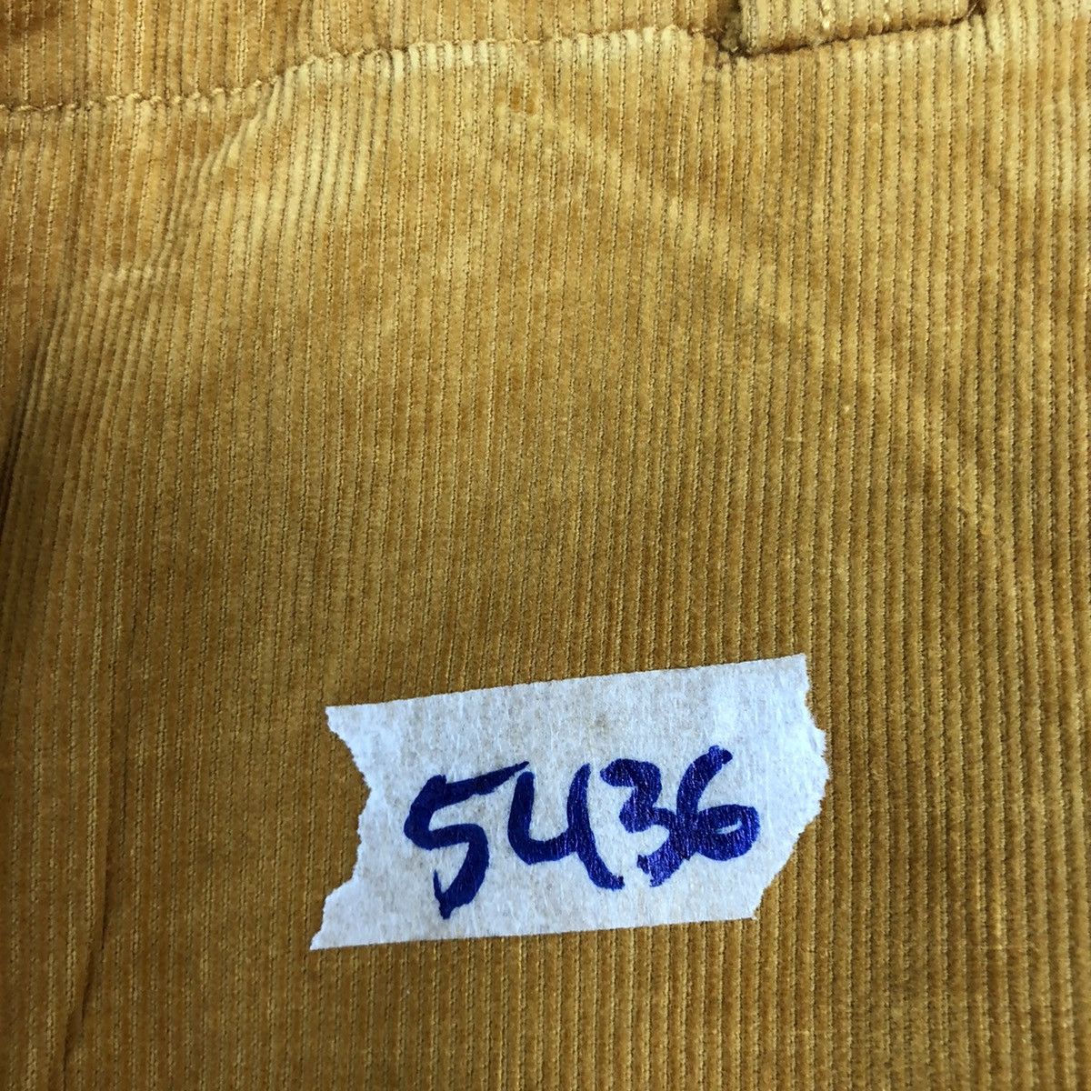 Japanese Brand Entraw Paint Yellow Conduroi Denim Pants #5436 Size US 32 / EU 48 - 5 Thumbnail