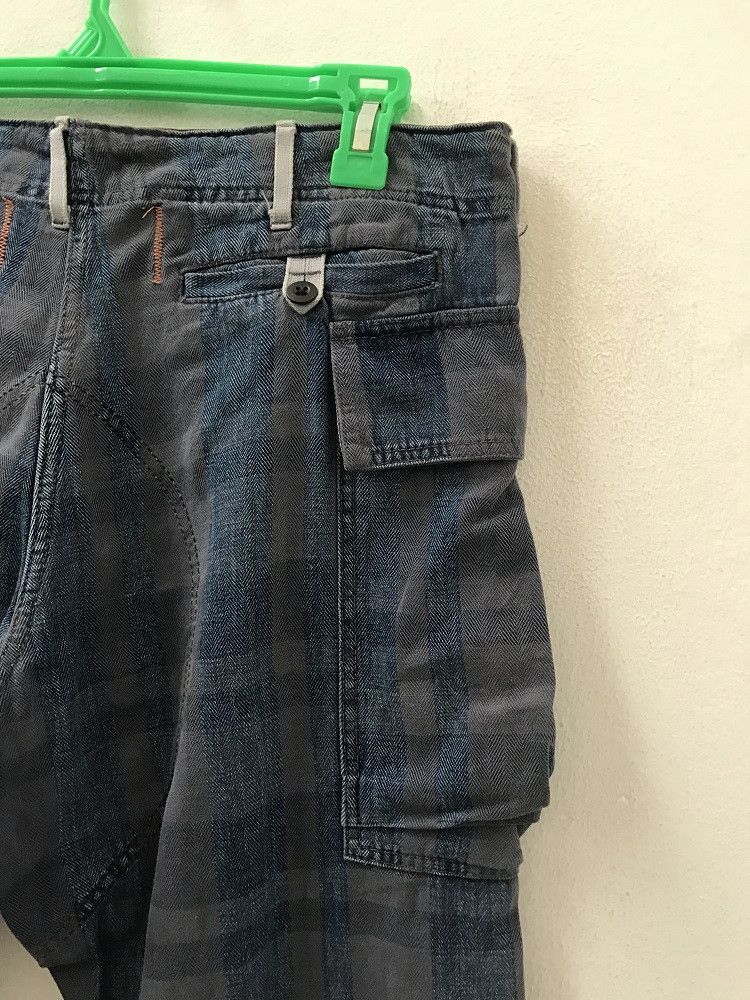 Japanese Brand Reproduction Label Japan Rebuild Plaid Check HBT Cargo Size US 31 - 10 Thumbnail
