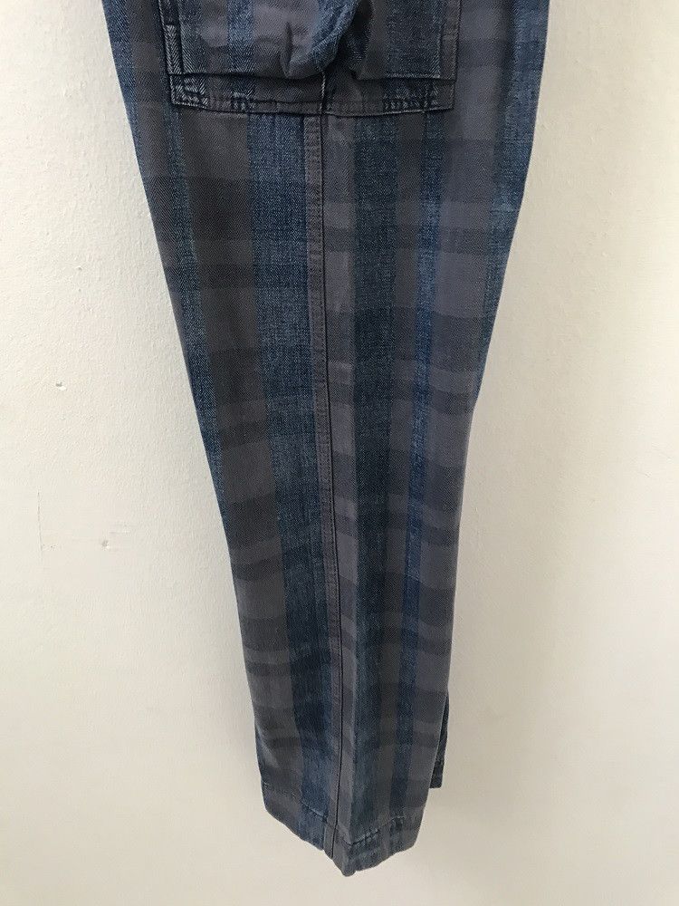 Japanese Brand Reproduction Label Japan Rebuild Plaid Check HBT Cargo Size US 31 - 15 Thumbnail
