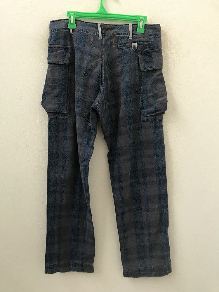 Japanese Brand Reproduction Label Japan Rebuild Plaid Check HBT Cargo Size US 31 - 7 Thumbnail