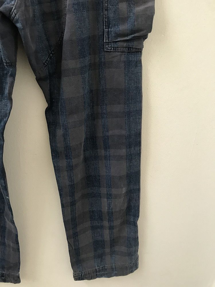 Japanese Brand Reproduction Label Japan Rebuild Plaid Check HBT Cargo Size US 31 - 12 Thumbnail