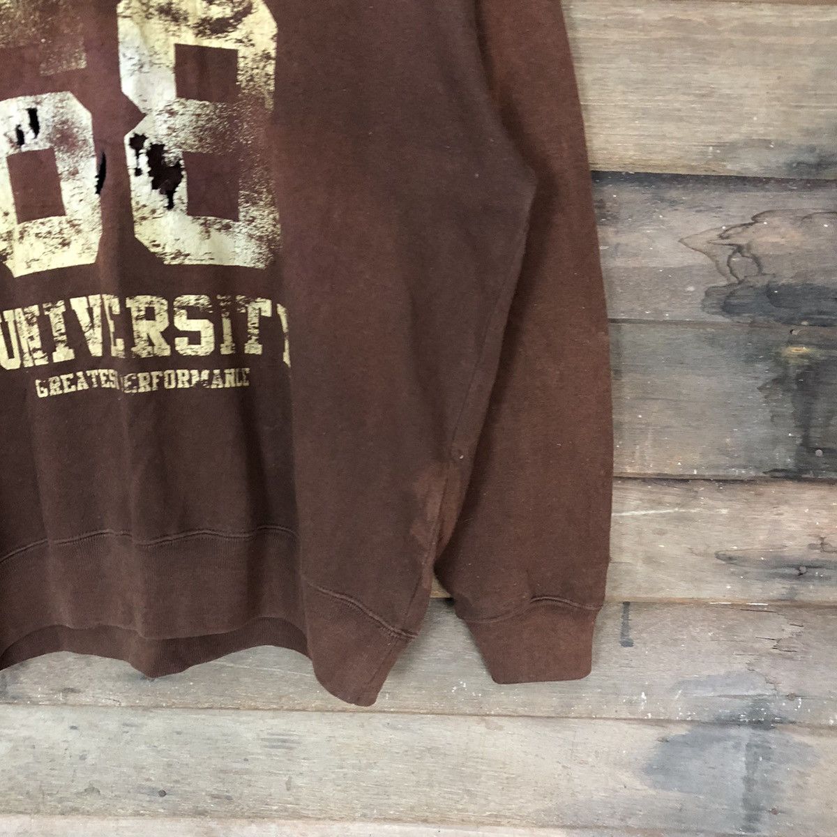 Japanese Brand × Vintage Milwaukee University Dark Brown Sweatshirt #5640 Size US L / EU 52-54 / 3 - 5 Thumbnail