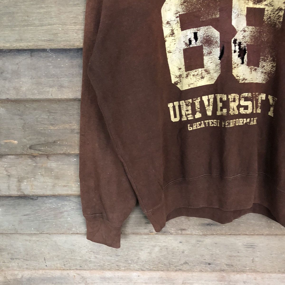 Japanese Brand × Vintage Milwaukee University Dark Brown Sweatshirt #5640 Size US L / EU 52-54 / 3 - 4 Thumbnail