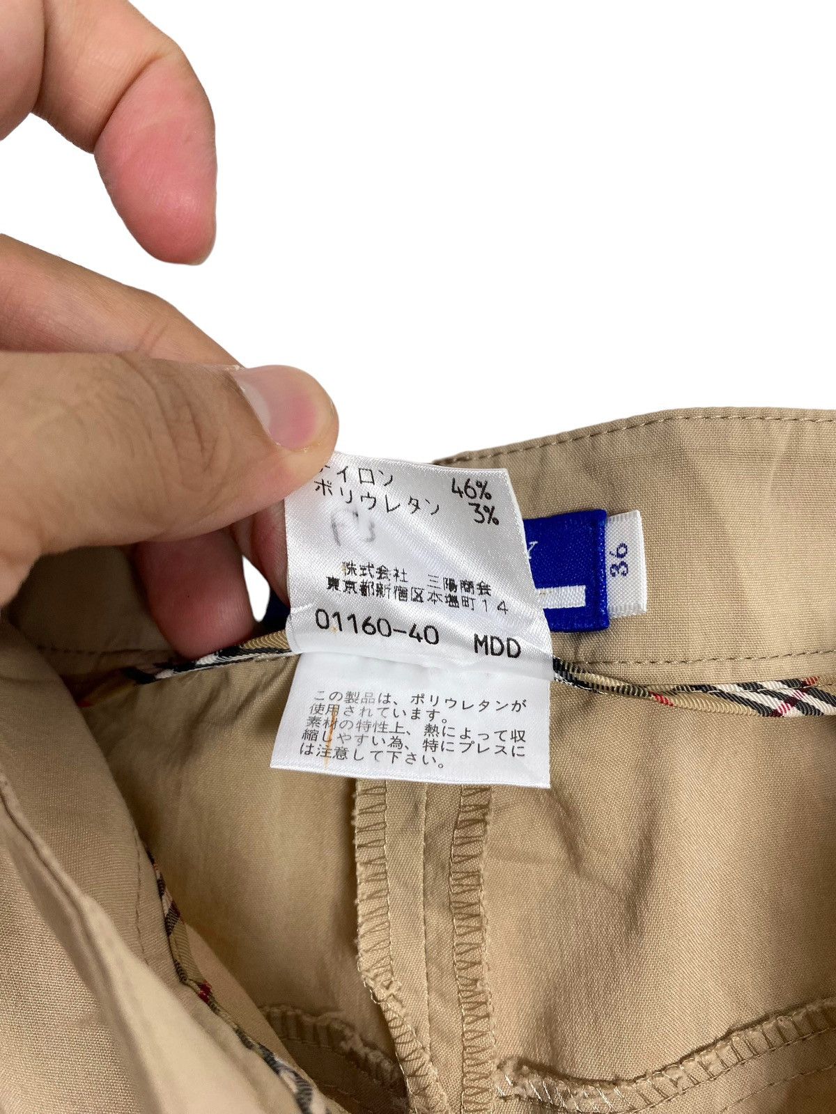 Burberry Rare‼️ Burberry Blue Label Workpants Made in Japan Size 27" / US 4 / IT 40 - 6 Thumbnail