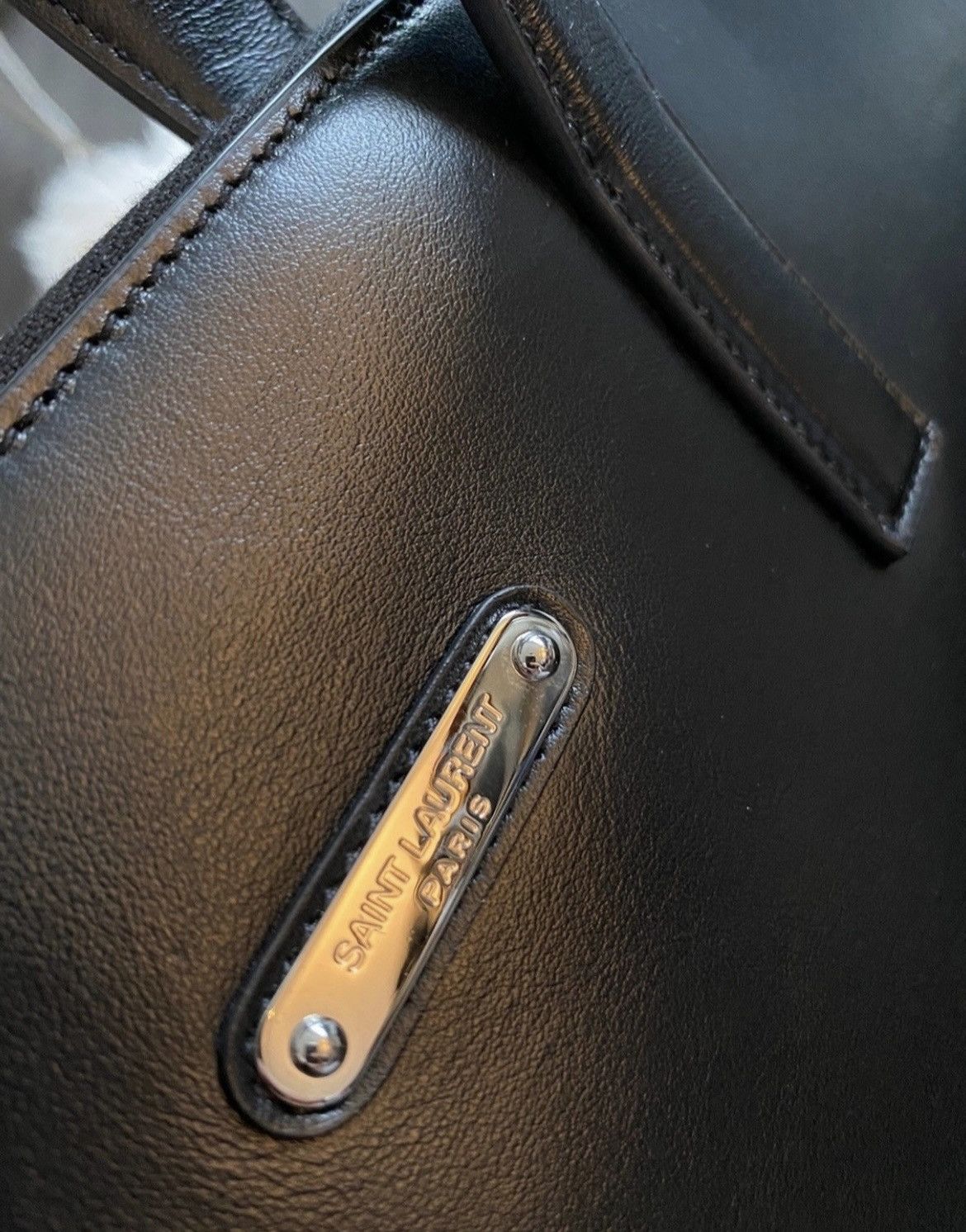 Hedi Slimane × Saint Laurent Paris × Yves Saint Laurent $1,850 Value Pure Leather Limited Edition Runway Briefcase Size ONE SIZE - 10 Thumbnail