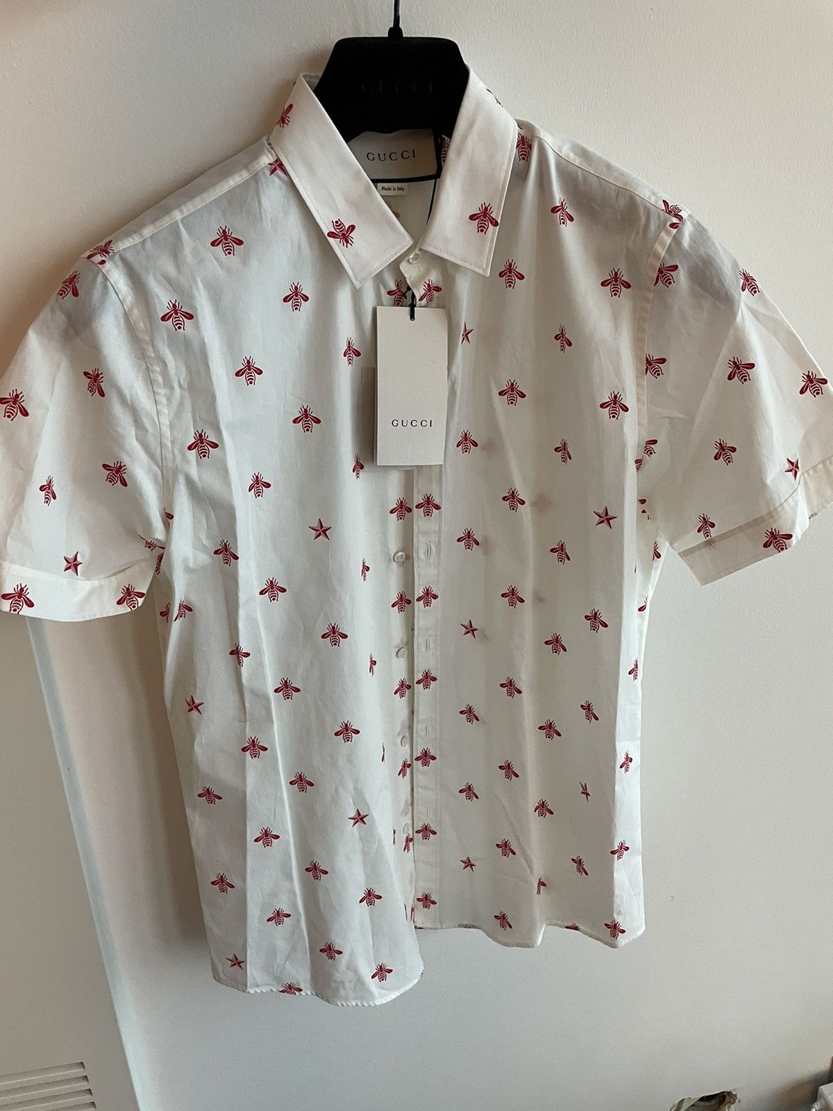 Gucci Rare Super Limited Runway Bee Print Duke Shirt Brand New Size US M / EU 48-50 / 2 - 1 Thumbnail