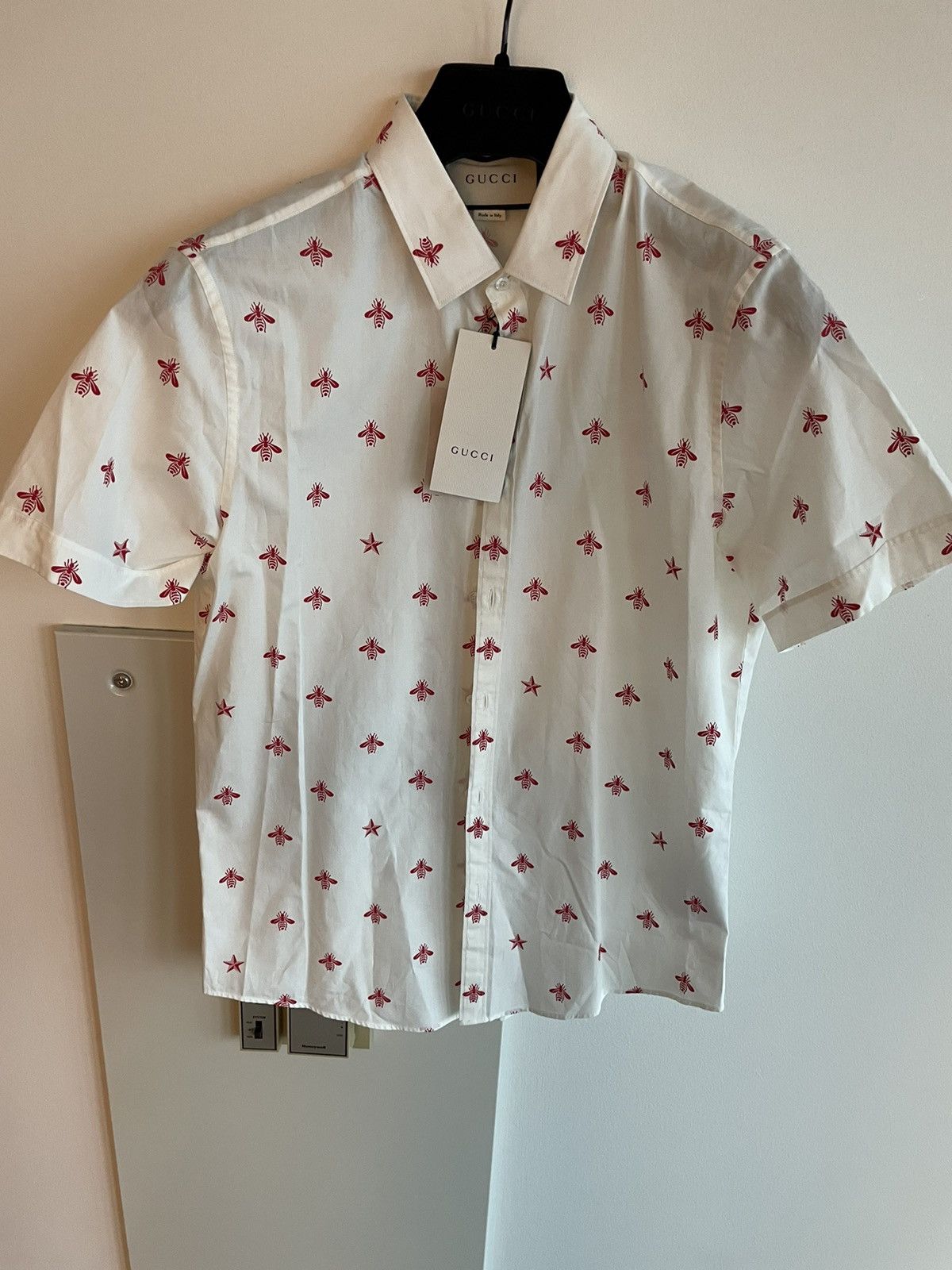 Gucci Rare Super Limited Runway Bee Print Duke Shirt Brand New Size US M / EU 48-50 / 2 - 4 Thumbnail
