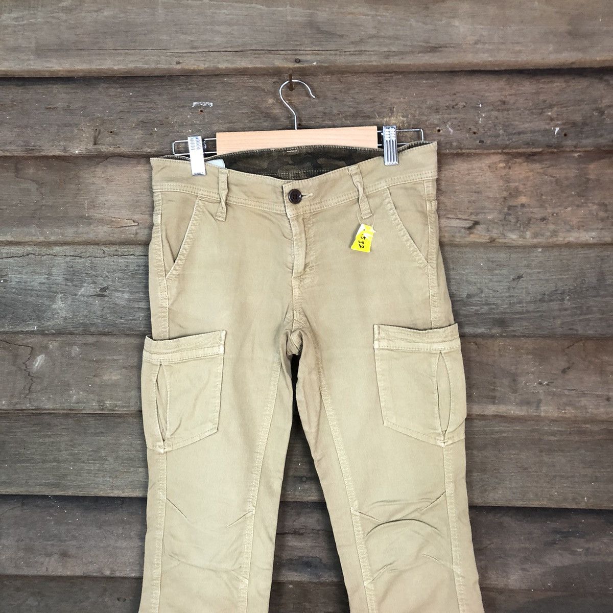 Japanese Brand DLL Betty Smith japan Brown Cargo Multipocket Pants #1532 Size US 28 / EU 44 - 2 Thumbnail