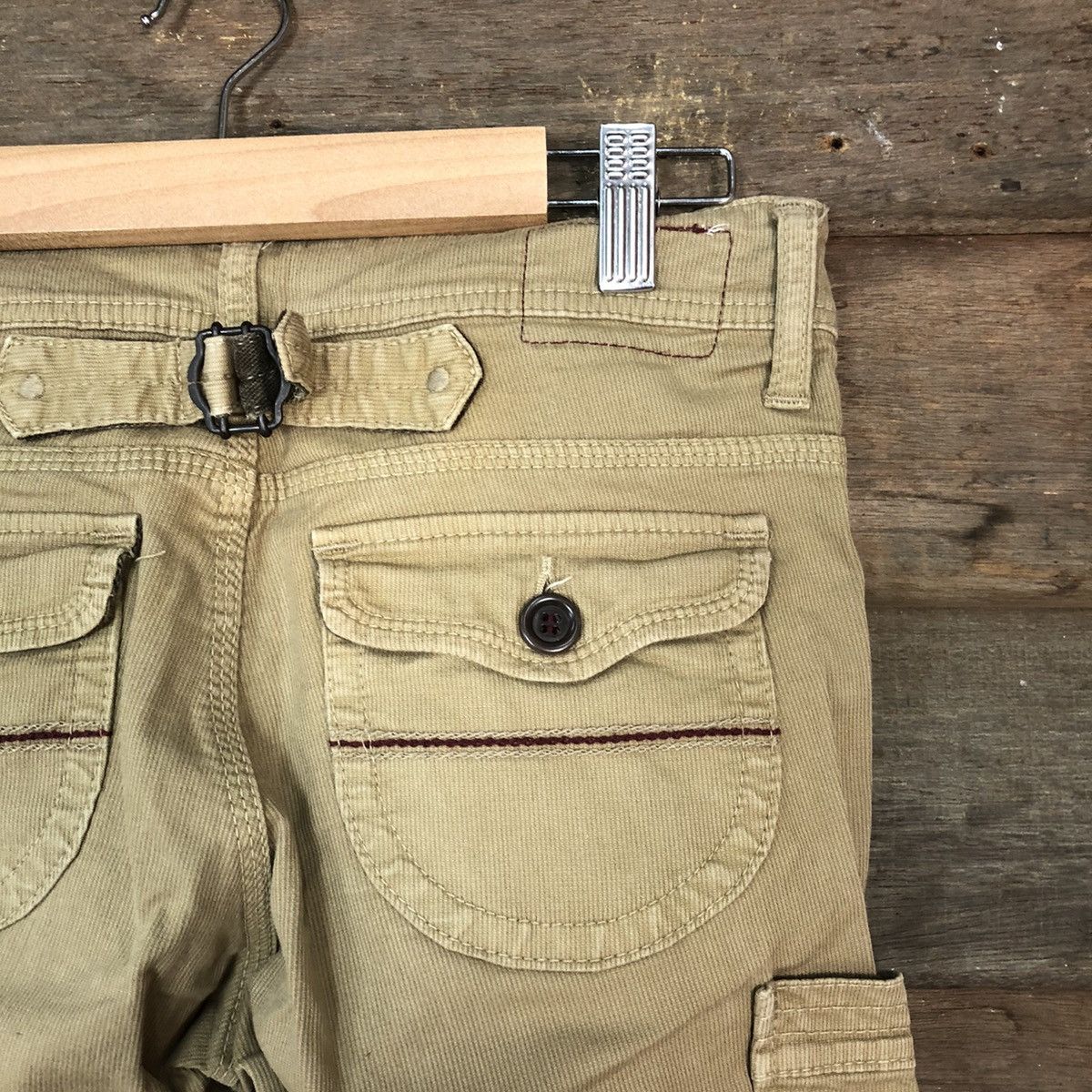 Japanese Brand DLL Betty Smith japan Brown Cargo Multipocket Pants #1532 Size US 28 / EU 44 - 12 Thumbnail