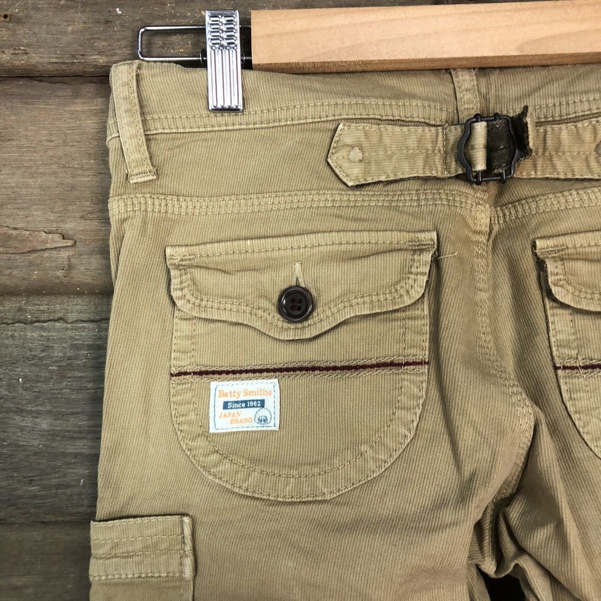 Japanese Brand DLL Betty Smith japan Brown Cargo Multipocket Pants #1532 Size US 28 / EU 44 - 11 Thumbnail