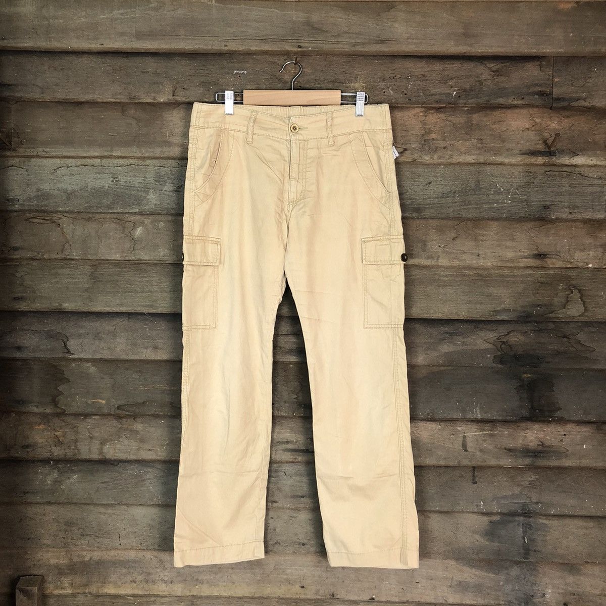 Image of Vintage Life Goes On Utility Cargo Multipocket Pants 1500 in Brown, Men's (Size 31)