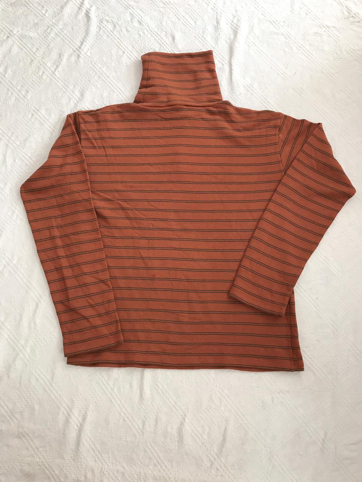 Gosha Rubchinskiy Gosha Rubchinskiy Striped Turtleneck Brown Sweater Size US M / EU 48-50 / 2 - 5 Thumbnail