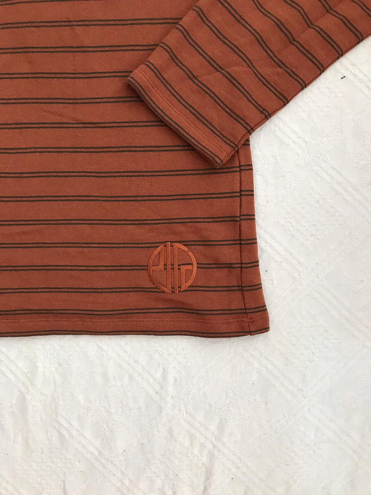 Gosha Rubchinskiy Gosha Rubchinskiy Striped Turtleneck Brown Sweater Size US M / EU 48-50 / 2 - 4 Thumbnail