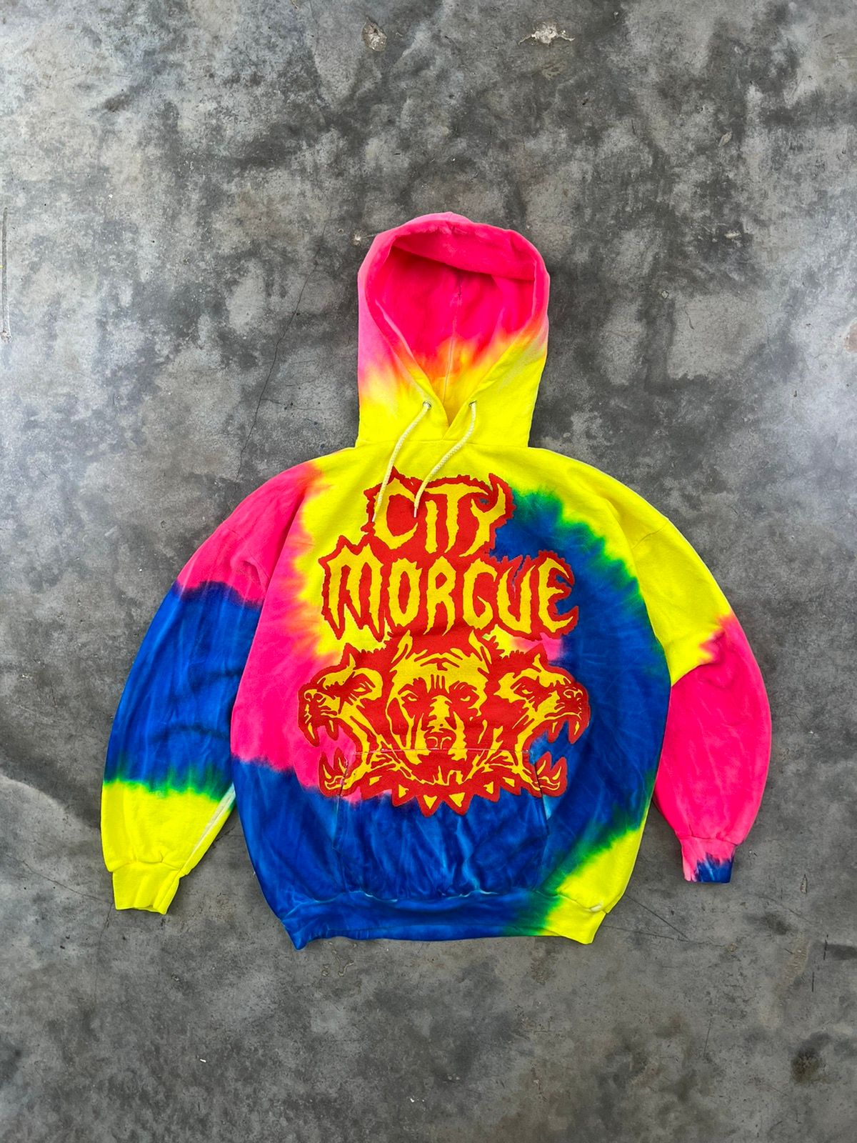 Vintage City Morgue Tie Dye As Good As Dead Hoodie Sz. XL Size US XL / EU 56 / 4 - 1 Preview