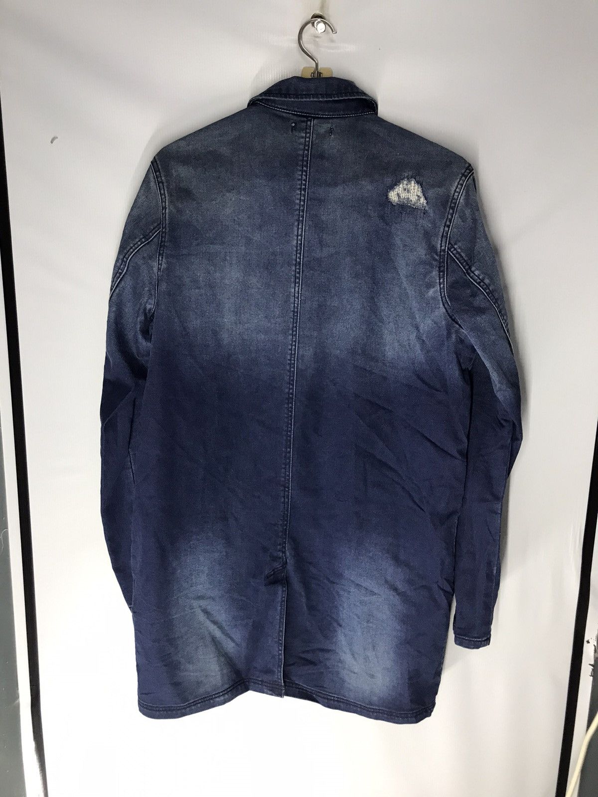 Japanese Brand Denim distressed button jacket by rings Size US S / EU 44-46 / 1 - 9 Thumbnail