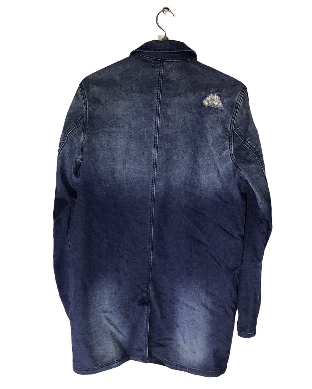 Japanese Brand Denim distressed button jacket by rings Size US S / EU 44-46 / 1 - 2 Thumbnail