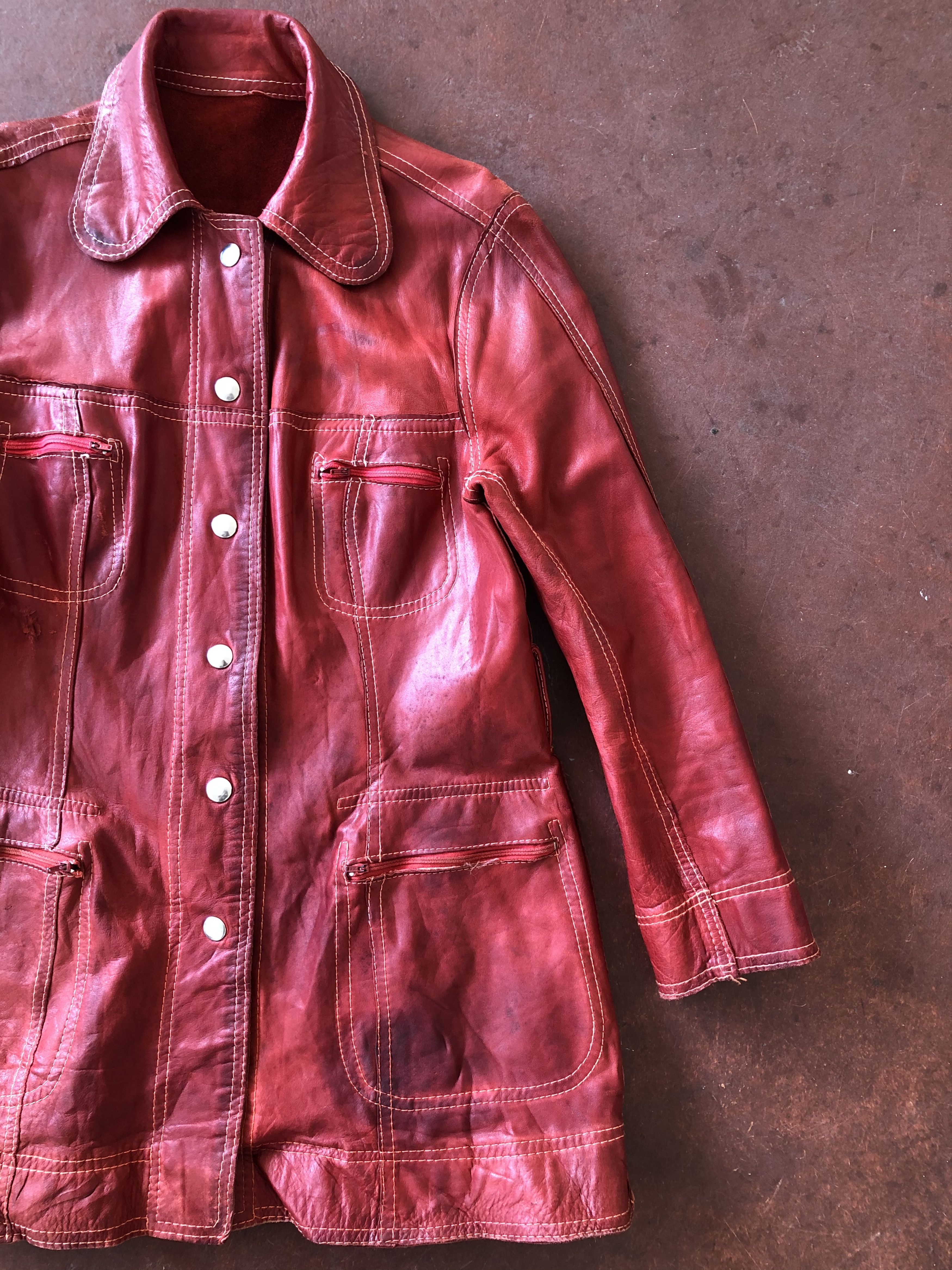 Vintage VINTAGE LEATHER & SUEDE REVERSIBLE JACKET Size S / US 4 / IT 40 - 4 Thumbnail