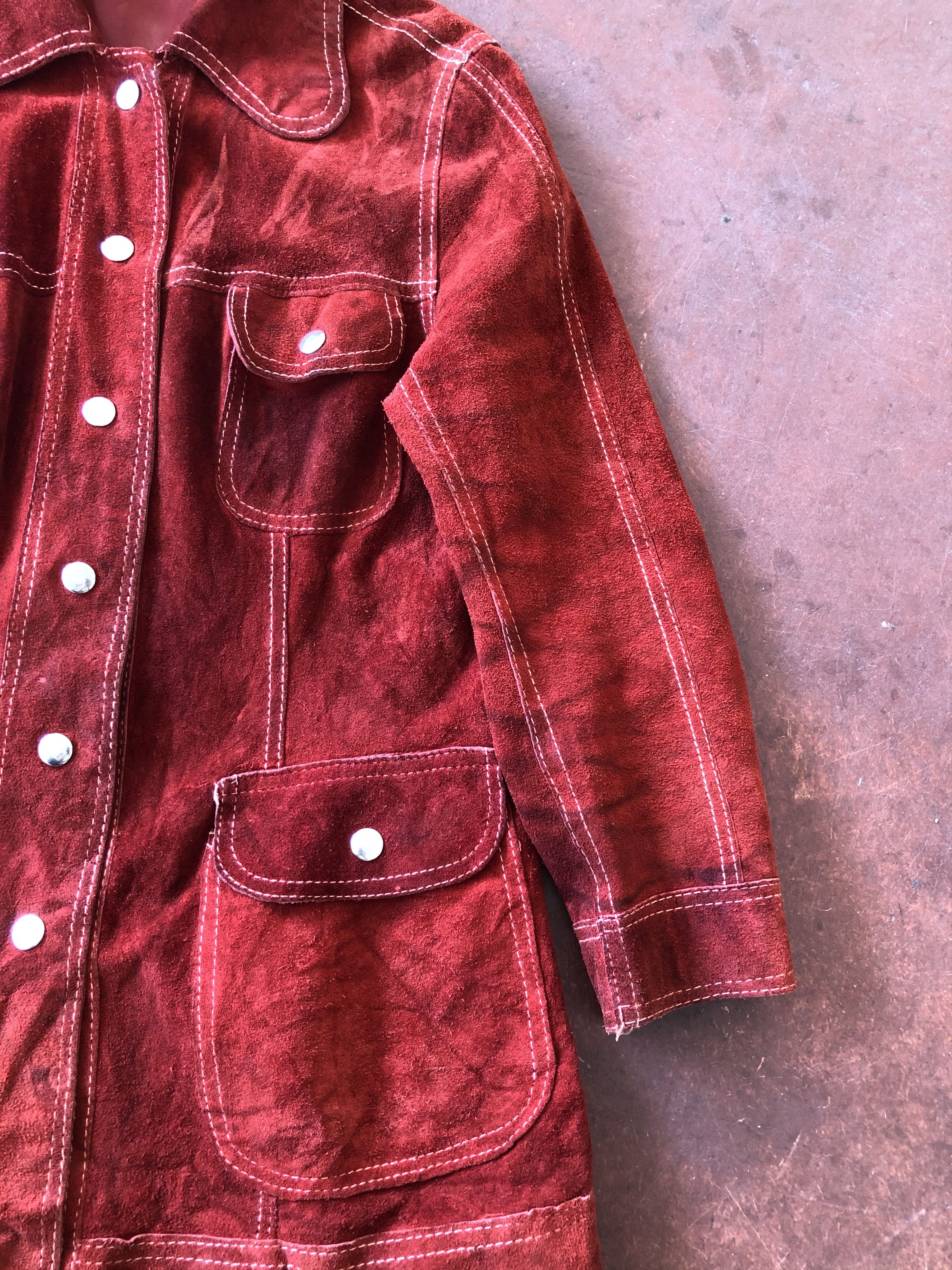 Vintage VINTAGE LEATHER & SUEDE REVERSIBLE JACKET Size S / US 4 / IT 40 - 14 Thumbnail