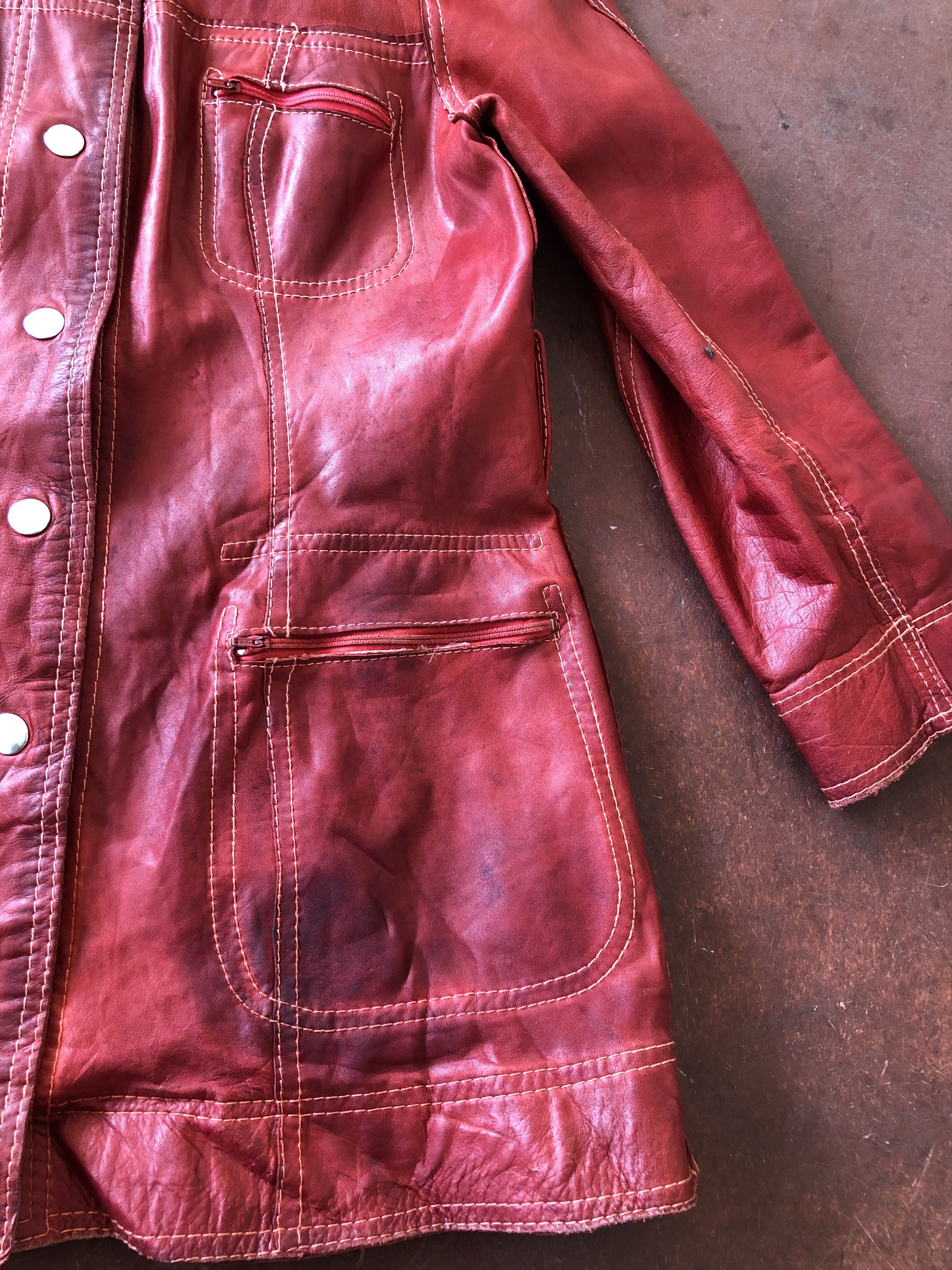 Vintage VINTAGE LEATHER & SUEDE REVERSIBLE JACKET Size S / US 4 / IT 40 - 9 Thumbnail