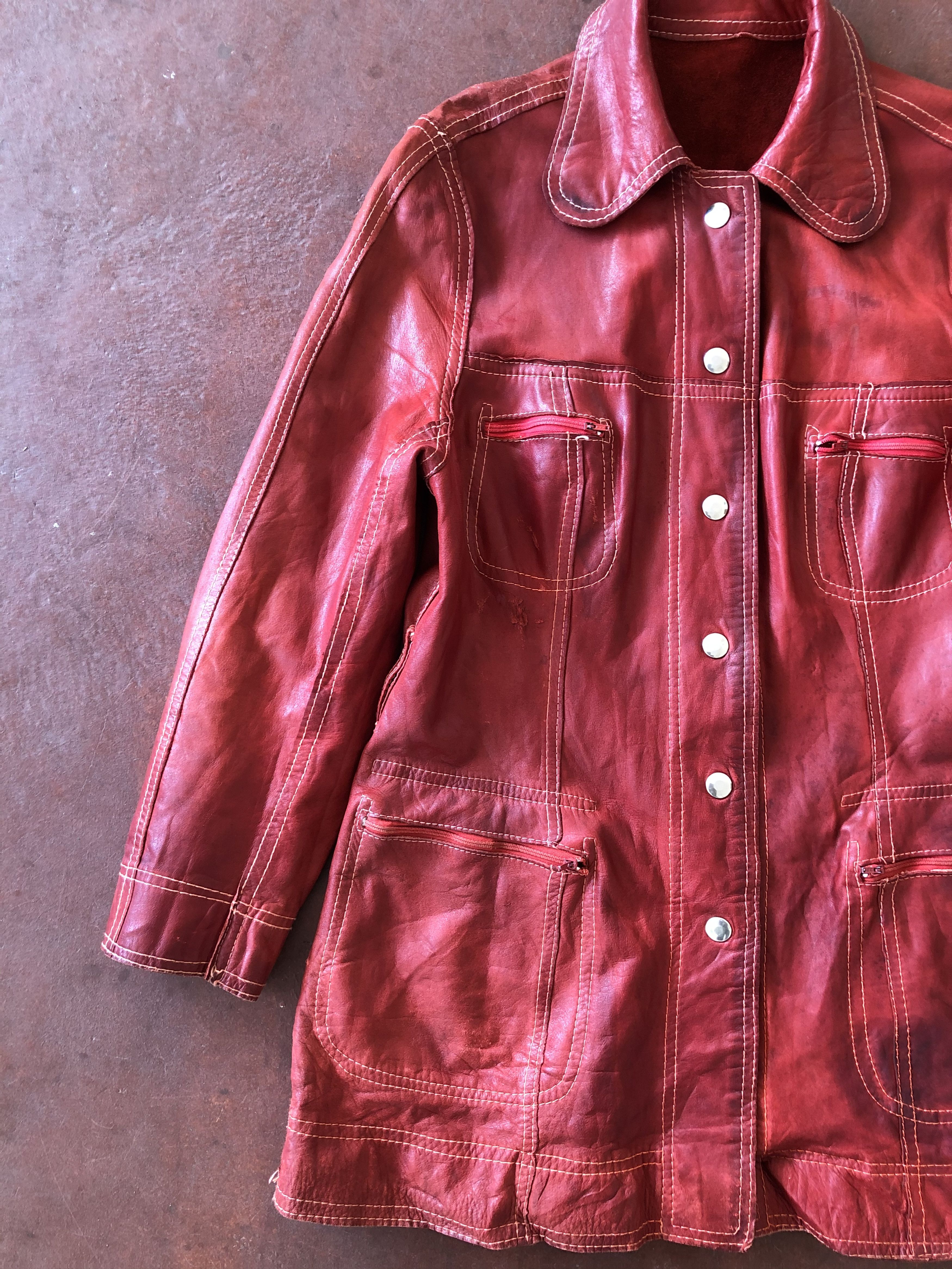 Vintage VINTAGE LEATHER & SUEDE REVERSIBLE JACKET Size S / US 4 / IT 40 - 5 Thumbnail
