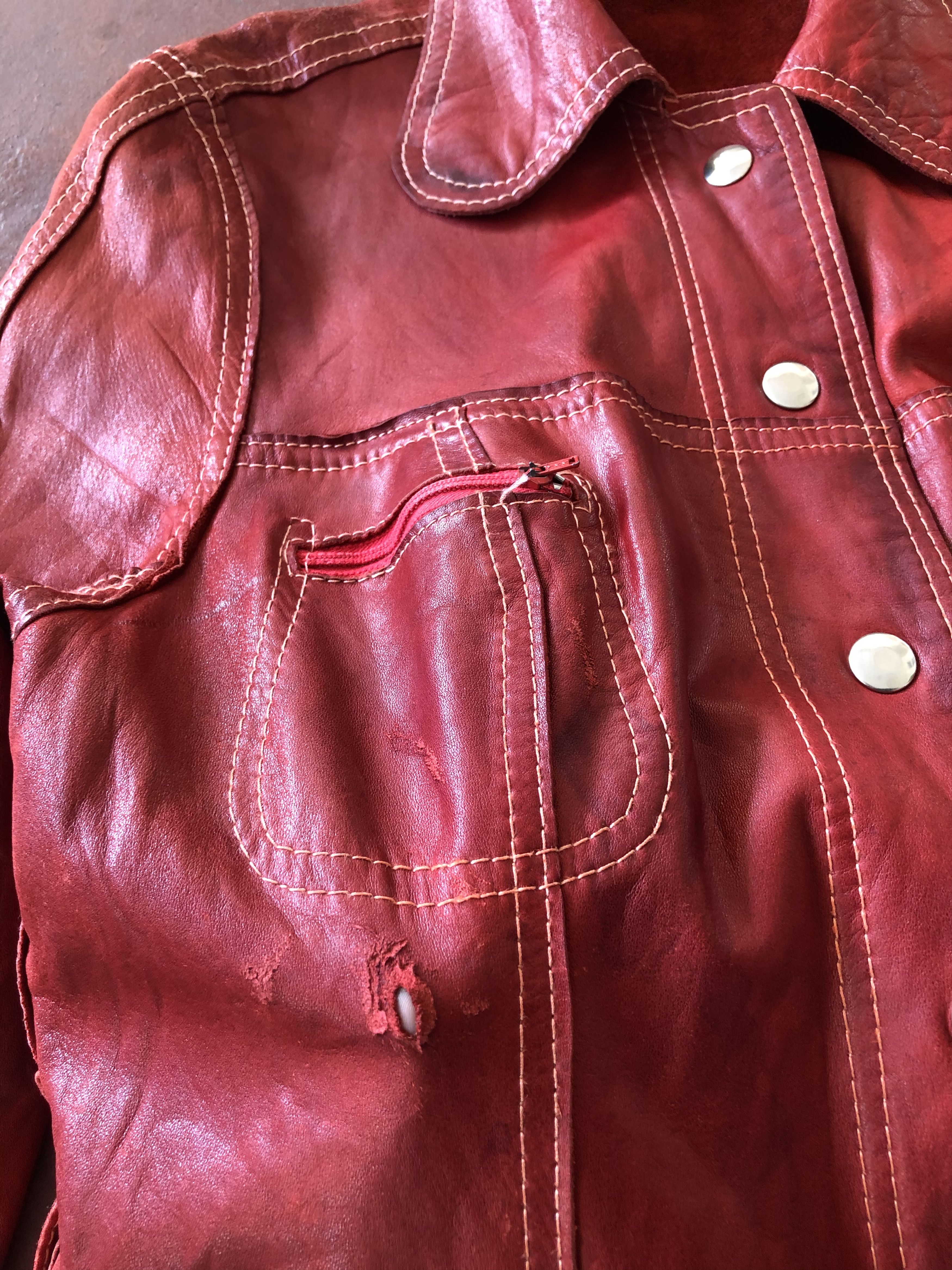 Vintage VINTAGE LEATHER & SUEDE REVERSIBLE JACKET Size S / US 4 / IT 40 - 7 Thumbnail