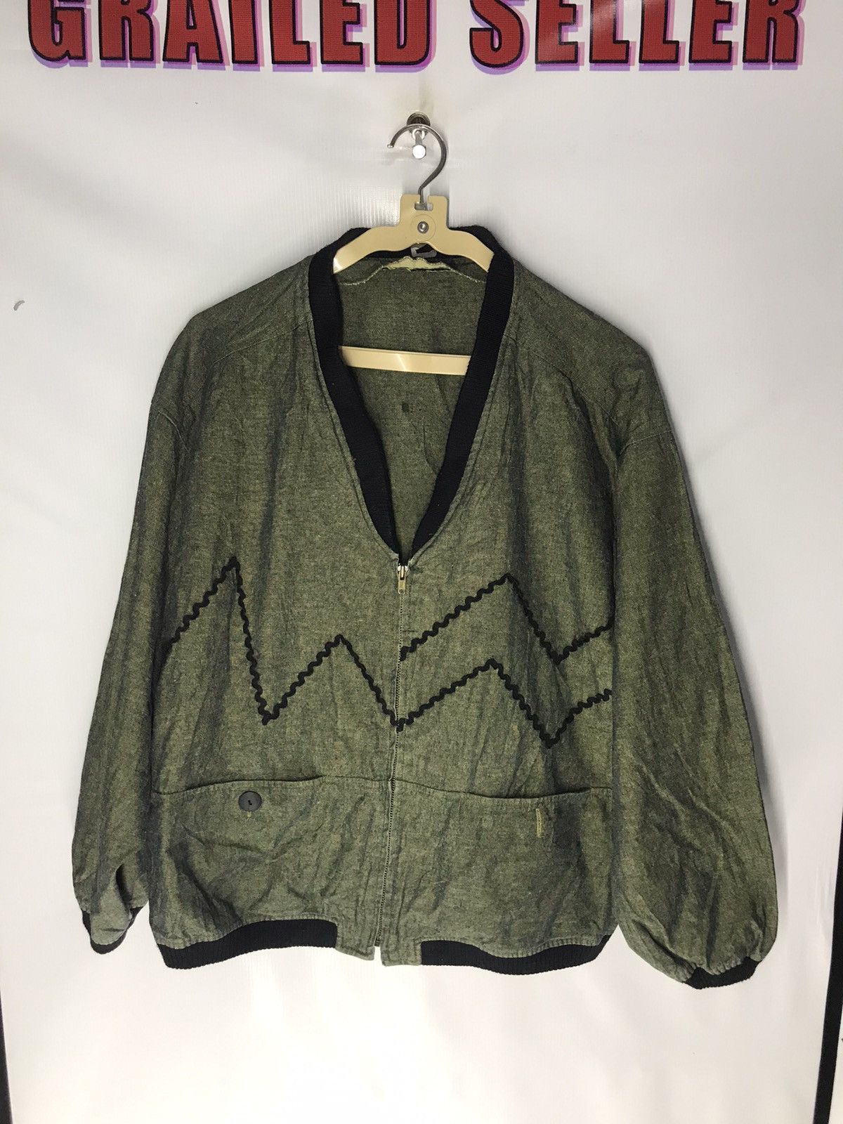 Japanese Brand Bashe crop zipper jacket Size US L / EU 52-54 / 3 - 6 Thumbnail