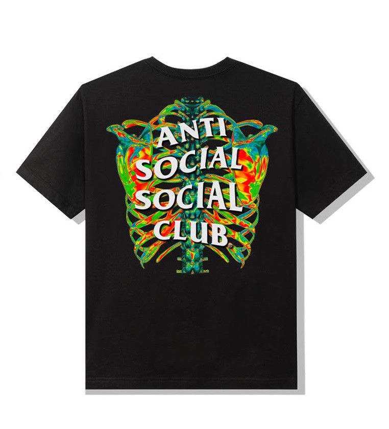 Anti Social Social Club × Members Only DS Weekly Exclusive ASSC Blow to the Chest Black Tee Bape Size US XXL / EU 58 / 5 - 1 Thumbnail