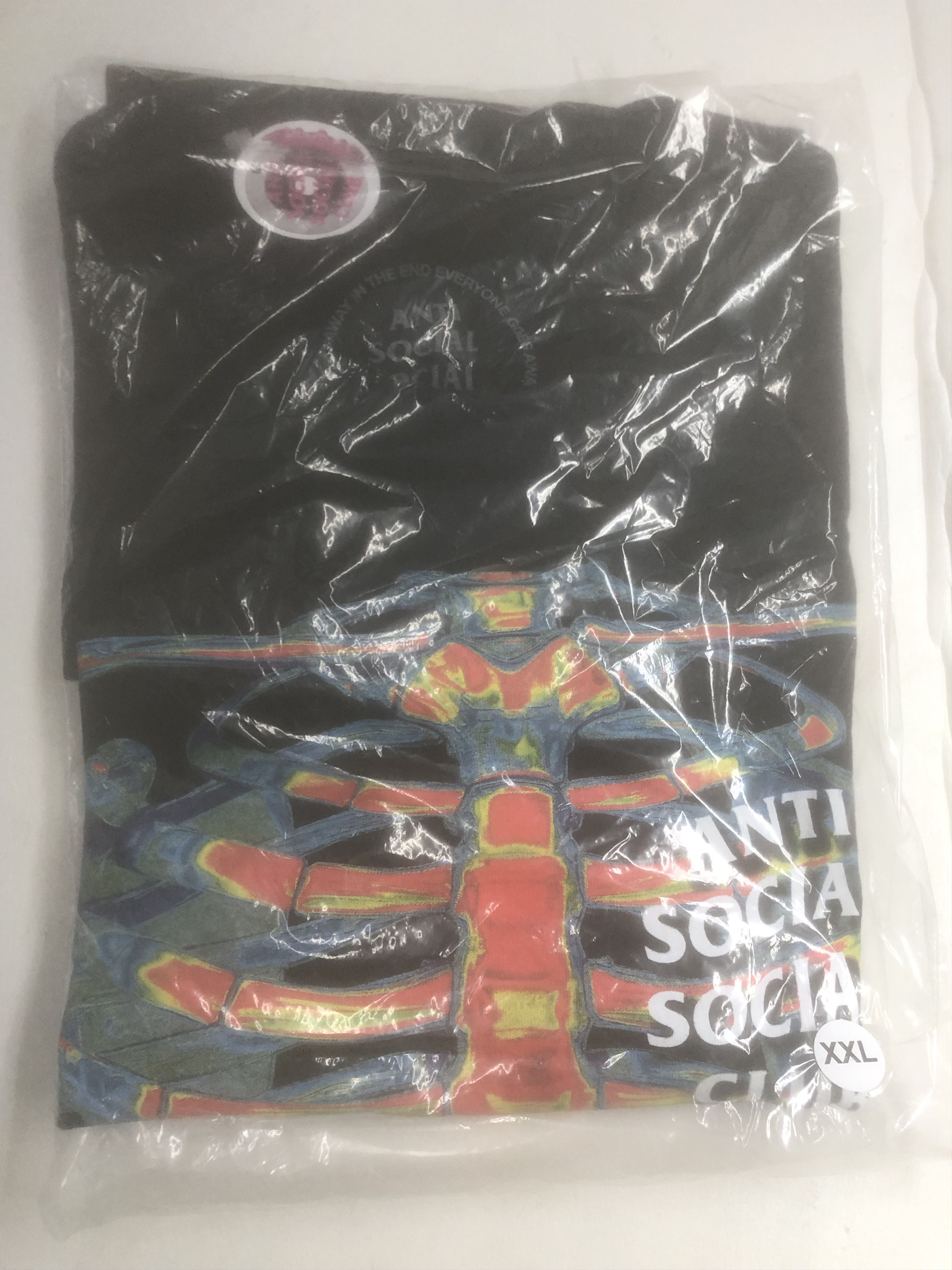 Anti Social Social Club × Members Only DS Weekly Exclusive ASSC Blow to the Chest Black Tee Bape Size US XXL / EU 58 / 5 - 2 Thumbnail