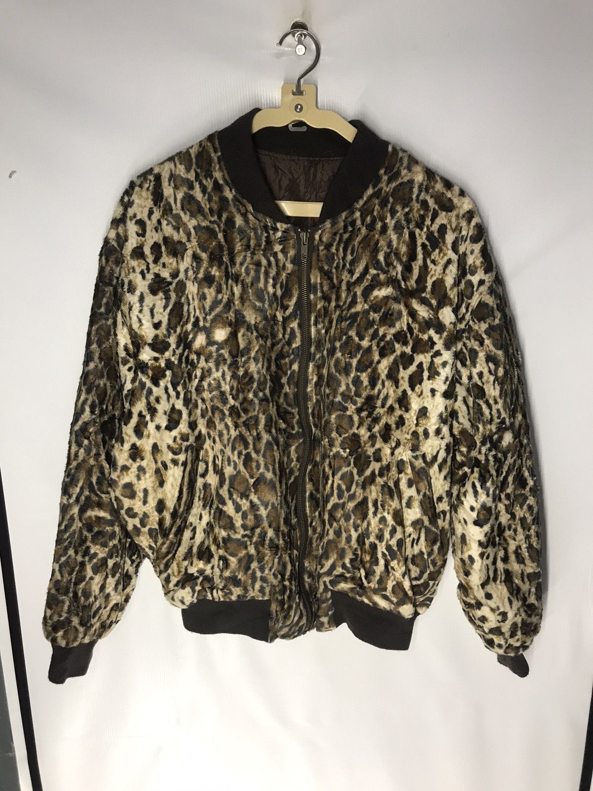 Japanese Brand Freedom of peace leopard zipper jacket Size US L / EU 52-54 / 3 - 7 Thumbnail