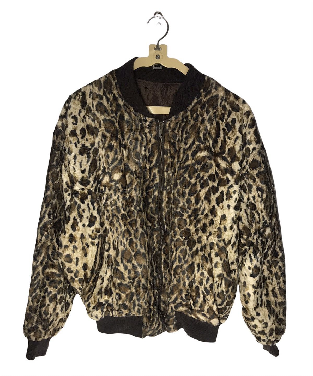 Japanese Brand Freedom of peace leopard zipper jacket Size US L / EU 52-54 / 3 - 1 Thumbnail
