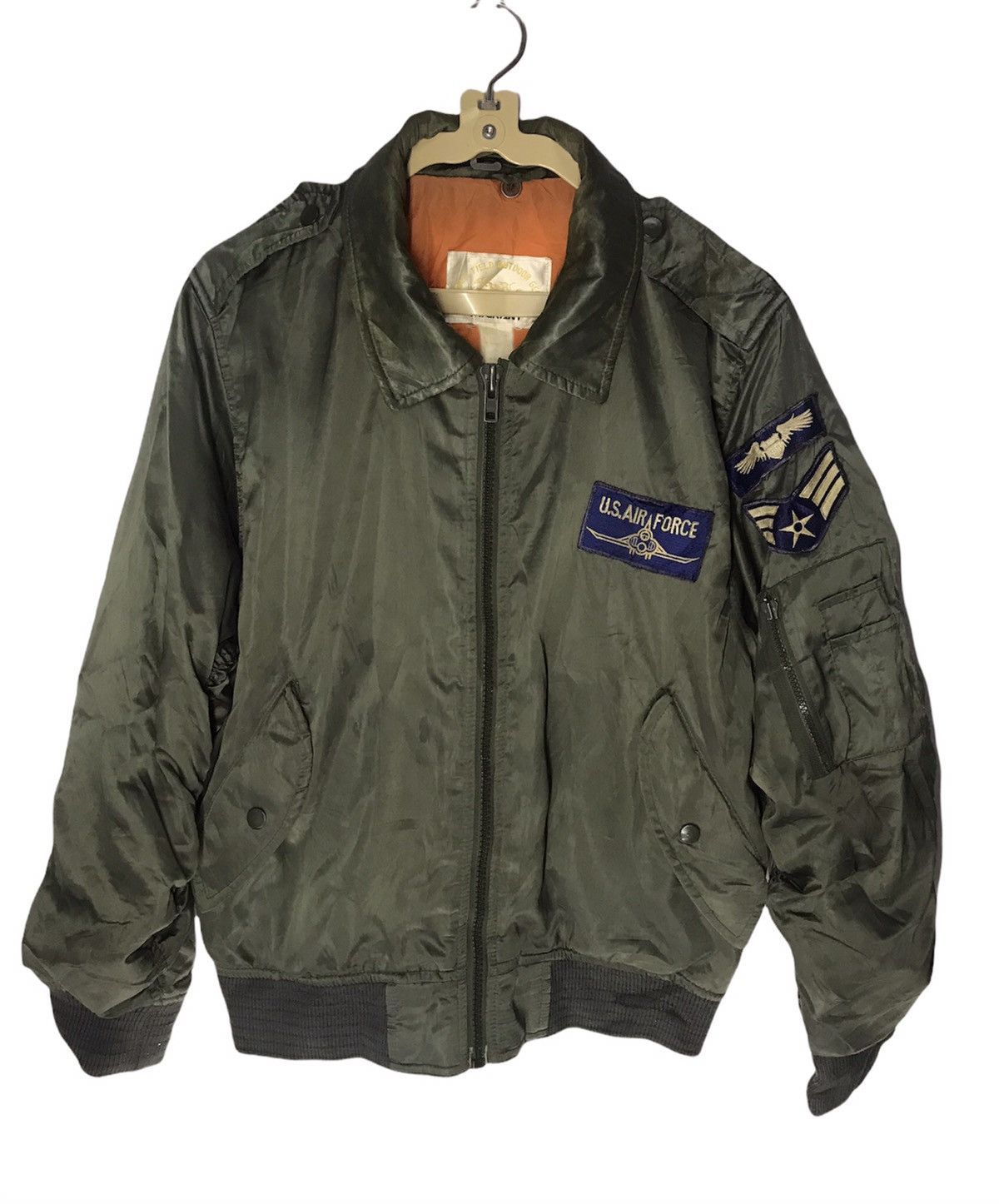 Japanese Brand Vintage flight jacket with patches Size US M / EU 48-50 / 2 - 1 Thumbnail