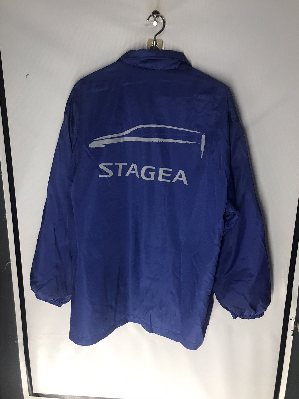Japanese Brand × Sports Specialties Nissan red&blue stagea snap button rain jacket Size US XL / EU 56 / 4 - 6 Thumbnail